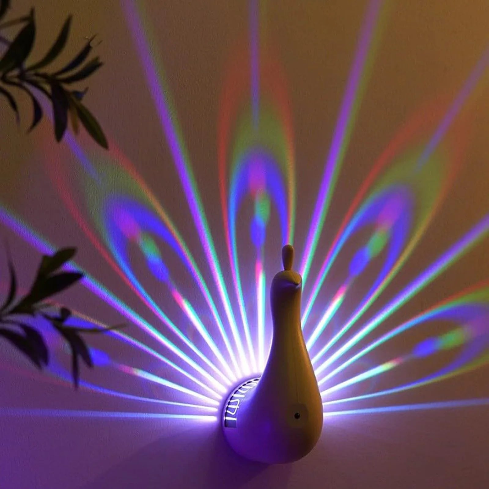 Peacock Rainbow Aura Lamp