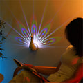 Peacock Rainbow Aura Lamp